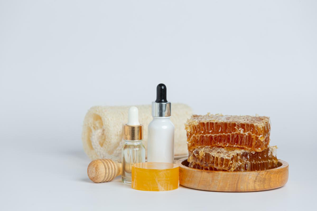 produits de soins de la peau, nid d abeille, mur